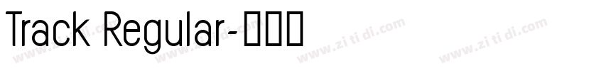 Track Regular字体转换